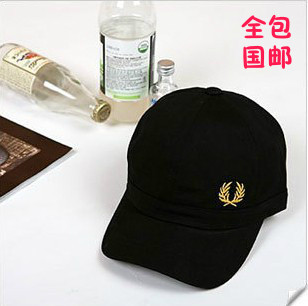 全国包邮韩国代购 运动休闲款棒球帽 黑色橄榄枝<span class=H>男士</span><span class=H>帽子</span> m0090