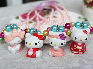  特价 出口日本Hellokitty公主系列儿童项链女宝宝饰品 配饰首饰