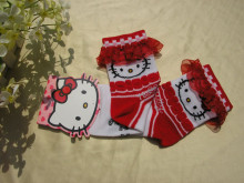 专柜正品 Hello kitty儿童袜 凯蒂猫女童袜 春秋袜WK-010AB