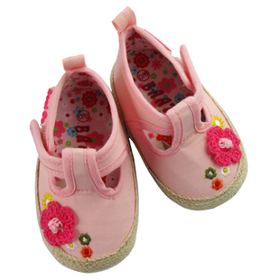  0-1岁小公主个性绣花丁字单鞋 婴儿鞋 软底鞋步前鞋