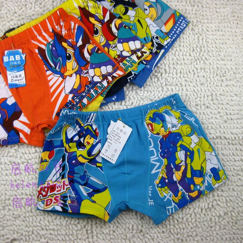 E04全棉儿童内裤平角内裤<em>男童短裤</em> 奥特曼系