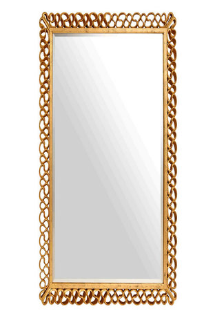 锦尚家具 新古典卧室穿衣镜落地镜 欧式镂空雕刻金箔壁挂镜子-淘宝网