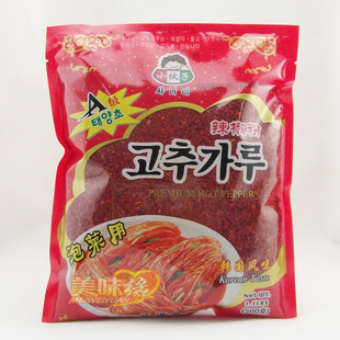  韩国辣椒粉 小伙子辣椒粉 泡菜用辣椒面（A级粗粉）500克