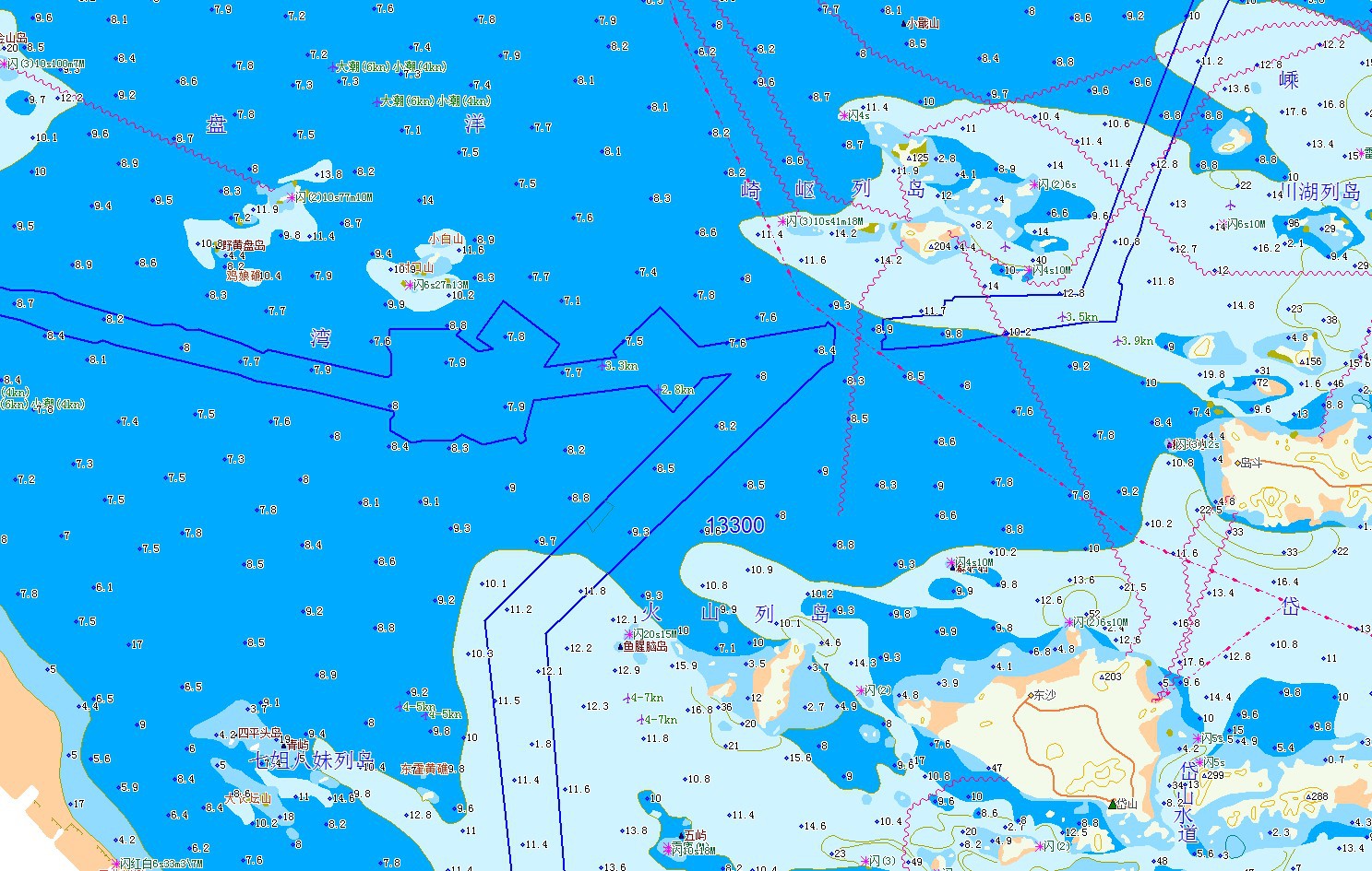 中国电子海图 mapinfo | shp格式 电子海域图 G