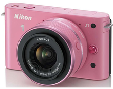 Nikon/尼康 J1套机(含10-30镜头) 微单相机 J1尼康粉色 包邮顺丰