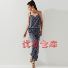 <span class=H>优衣库</span> 女装 碎花 可调吊带 连体<span class=H>裤</span> 连体长<span class=H>裤</span>