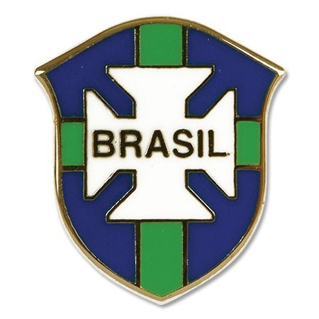 【官方正品】正版巴西国家队队徽LOGO金属徽