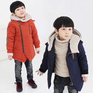  韩版新款冬装男女童装棉袄风衣棉服外套儿童加厚棉衣
