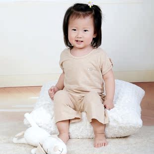  Na爱初乐有机棉夏装女童男童儿童短袖T恤婴儿幼儿T恤短袖全棉
