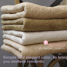 臻尚家品 北欧风短毛绒绣花玫瑰牡丹花形沙发垫/飘窗垫 客厅/窗台