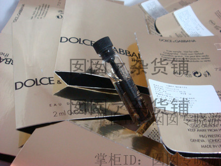 亏本清仓~D&G 杜嘉班纳 限量版the one唯我香水2毫升试管含香精