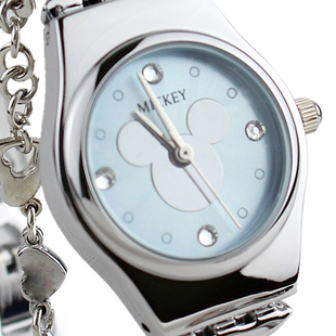  手表 女 迪士尼 女士钢带韩国时尚 女孩女表 儿童学生手链表女童