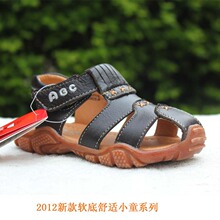 包邮ABC童鞋正品专柜2012夏款男童牛皮软底皮凉鞋舒适P22225618