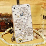 巴黎铁塔 iphone4手机壳 水钻 iphone4s手机壳子 苹果4手机壳4s套