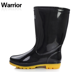 Genuine rain boots back men and beef tendon overshoes transplanting shoes in  rain barrel/high tube 807