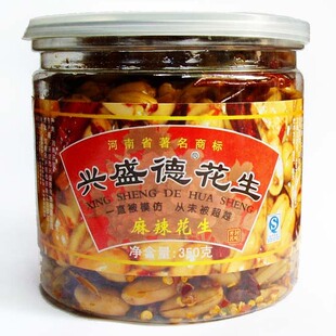  河南开封特产 正品兴盛德罐装麻辣花生 350克 年新花生