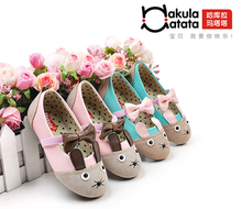 hakulamatata童鞋女童单鞋皮鞋真皮公主鞋女童鞋包邮AH03