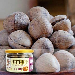  绿佳坚果零食品 东北开口榛子125g(153)罐装 盐焗味