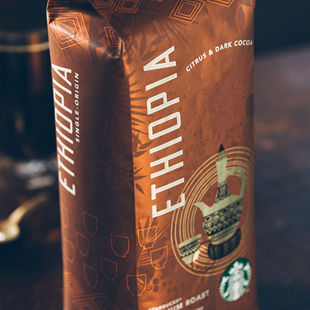 美国直邮 星巴克starbucks中度烘培ethiopia埃塞俄比亚咖啡豆453g