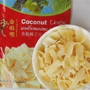  泰国特产进口零食金啦哩香脆椰子片椰子干40g 干货特价 15袋包邮