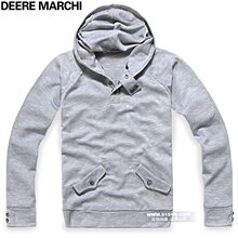 【5151m】DEERE MARCHI 英伦休闲时尚连帽套头卫衣 DM3311灰