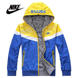 2011春季 耐克外套 男正品夹克 NIKE连帽双面外套 男