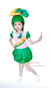 儿童萝卜造型舞蹈服装 拔萝卜套装 话剧表演服