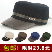 男帽 帽子 夏天 韩版 平顶帽 男士遮阳帽 女潮户外帽 休闲帽 军帽