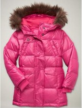 美国正品 GAP 粉色大女童羽绒服 4-16 2011新款
