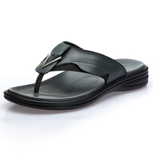 VOGU HOMME men's Lounge herringbone slippers men's leather shoes leather shoes and dad  beach G172-9B