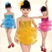 儿童演出服装女童芭蕾舞吊带蓬蓬纱裙幼儿舞蹈少儿拉丁舞蹈服
