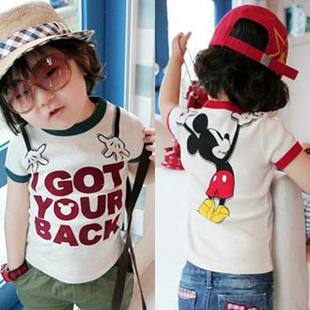  童装 儿童短袖T恤 男童短袖T恤 女童 韩版 夏装 米奇 15C-