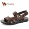 camel 駱駝舒適真皮正品男涼鞋男款透氣單鞋拖鞋 2012夏季新款