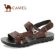 camel 骆驼舒适真皮正品男凉鞋  男款透气单鞋拖鞋 2012夏季新款