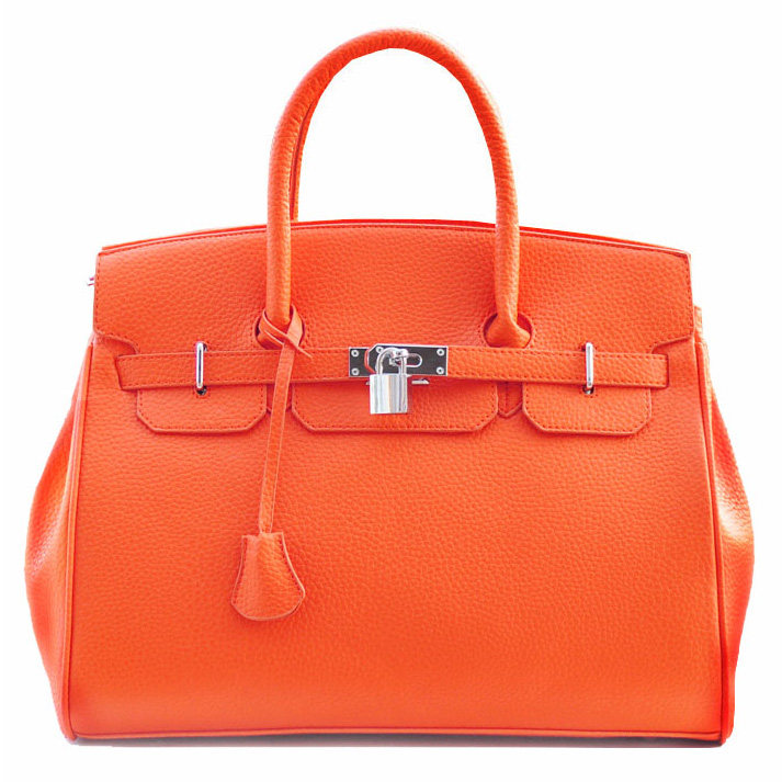 贝嫂同款锁头荔枝纹铂金包复古手提包 Birkin30\35 冬季女包
