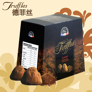  进口食品 德菲丝松露巧克力浓情古典1000g