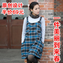 喜满 秋冬孕妇装冬装 韩版孕妇裙 韩国时尚连衣裙 孕妇背心裙C206