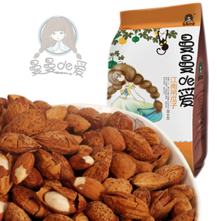  【曼曼de爱 壳杏仁】特产零食 新疆巴旦木手剥壳薄 228g