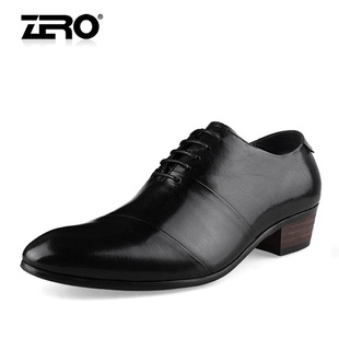  ZERO零度 男士高端 正装皮鞋 头层牛皮男鞋  透气商务皮鞋 F8666