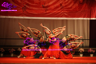 台演出服\/民族舞服装\/花儿为什么这样红\/舞蹈服