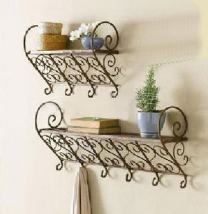  铁艺挂钩 铁艺衣帽钩 衣钩 服装挂钩 置物挂钩 壁式挂钩 五角挂钩