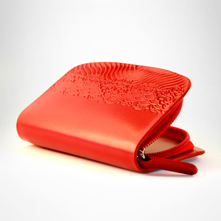  故宫汽车钥匙包男士钥匙包女士有拉链 海水江崖真皮钥匙包