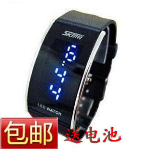 正品led表男式手表电子表韩国男士手表超薄情侣表果冻表潮 时尚表