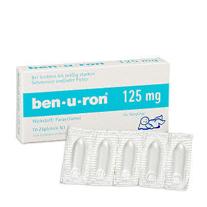 德国代购 BEN-U-RON婴儿退热止痛 退烧栓 12