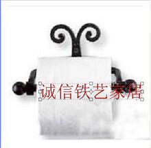 欧风田园风格时尚铁艺纸巾架浴室用品卫浴工艺品 套房 别墅必备0