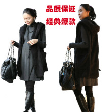 2012<span class=H>新款</span>孕妇装 柔软女人味百搭孕妇马甲 春<span class=H>秋冬</span>款孕妇长款外套