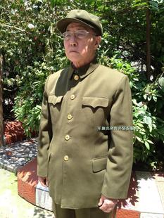 库存<em>退役</em>正品 老军装<em>马裤</em>呢套装l离休老干部服
