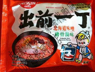  香港日清 NISSIN 出前一丁(北海道味噌猪骨汤味) 100G8包起发售