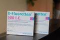 德国Aventis D-Fluoretten 500I.E促进钙吸收 预防佝偻龋齿0-2岁