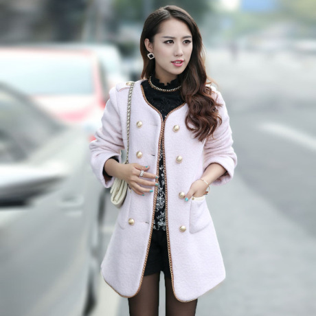 <em>淘宝网</em>厂家直销<em>女装批发</em>毛呢外套冬装新款修身